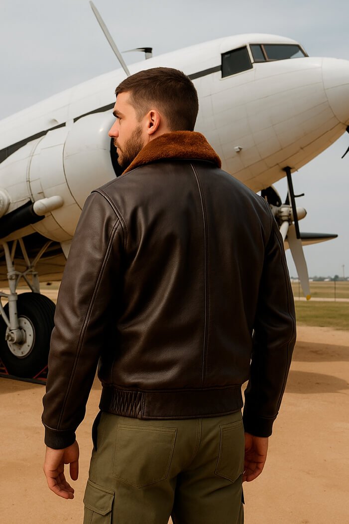 G1 chaqueta cuero cafe - Image 2