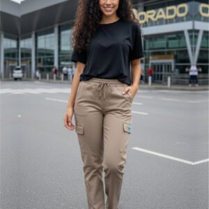 Pantalón cargo café