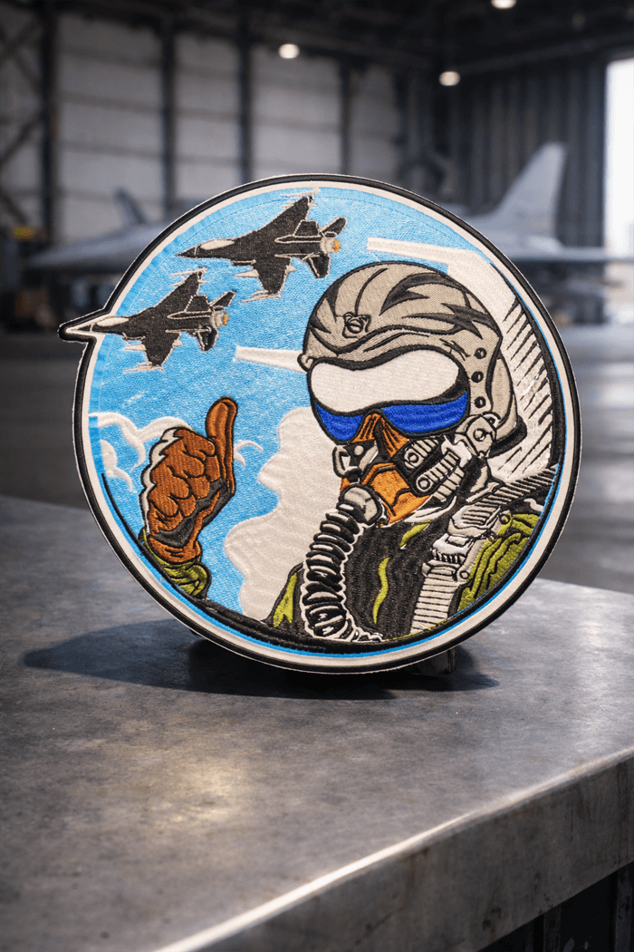 Pilot with Planes in Background